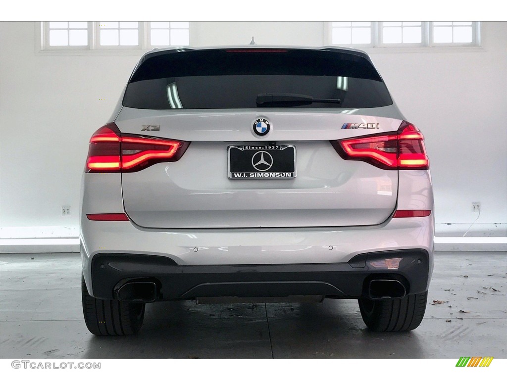 2018 X3 M40i - Glacier Silver Metallic / Black photo #3