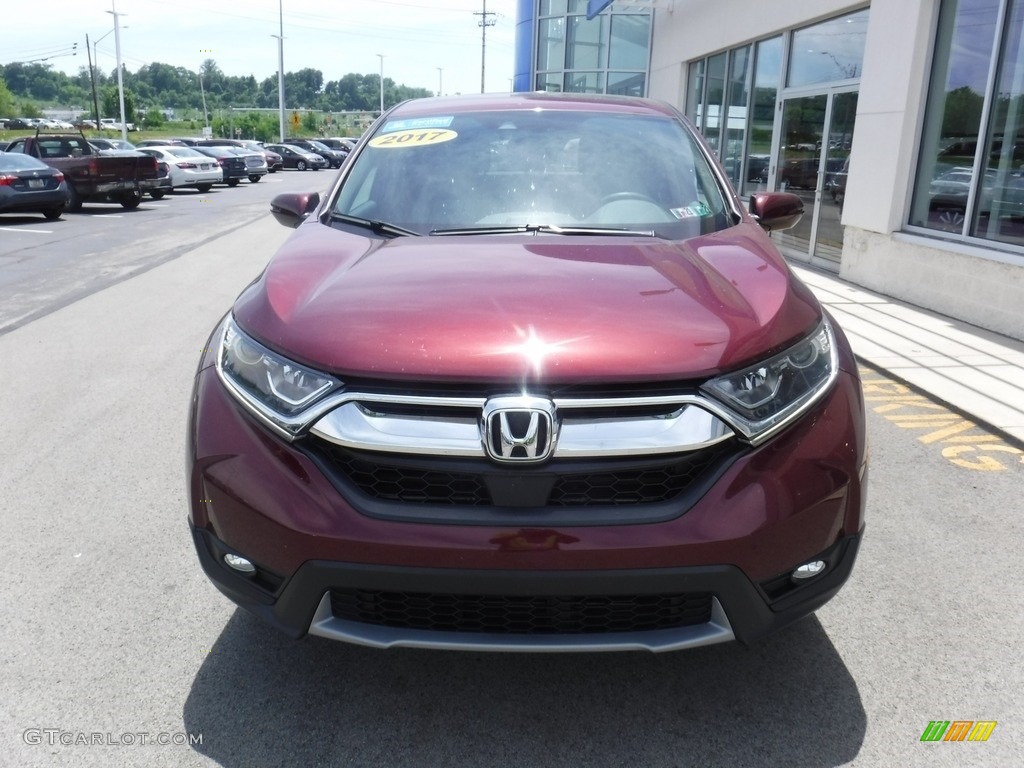 2017 CR-V EX AWD - Basque Red Pearl II / Gray photo #5