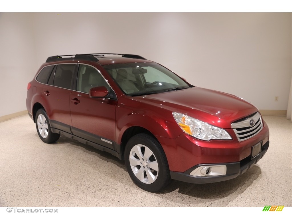 2011 Outback 2.5i Limited Wagon - Ruby Red Pearl / Warm Ivory photo #1