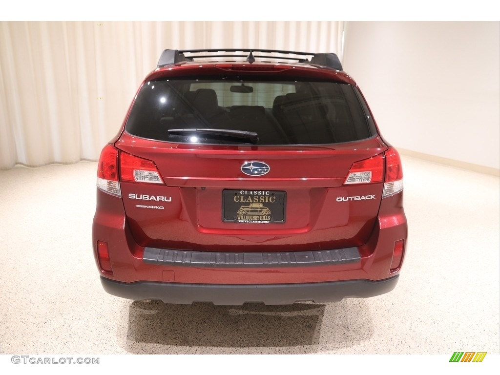 2011 Outback 2.5i Limited Wagon - Ruby Red Pearl / Warm Ivory photo #4