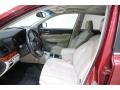 2011 Subaru Outback Warm Ivory Interior Front Seat Photo