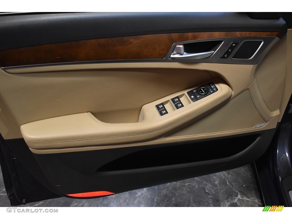 2017 Hyundai Genesis G80 RWD Beige Two Tone Door Panel Photo #138294096
