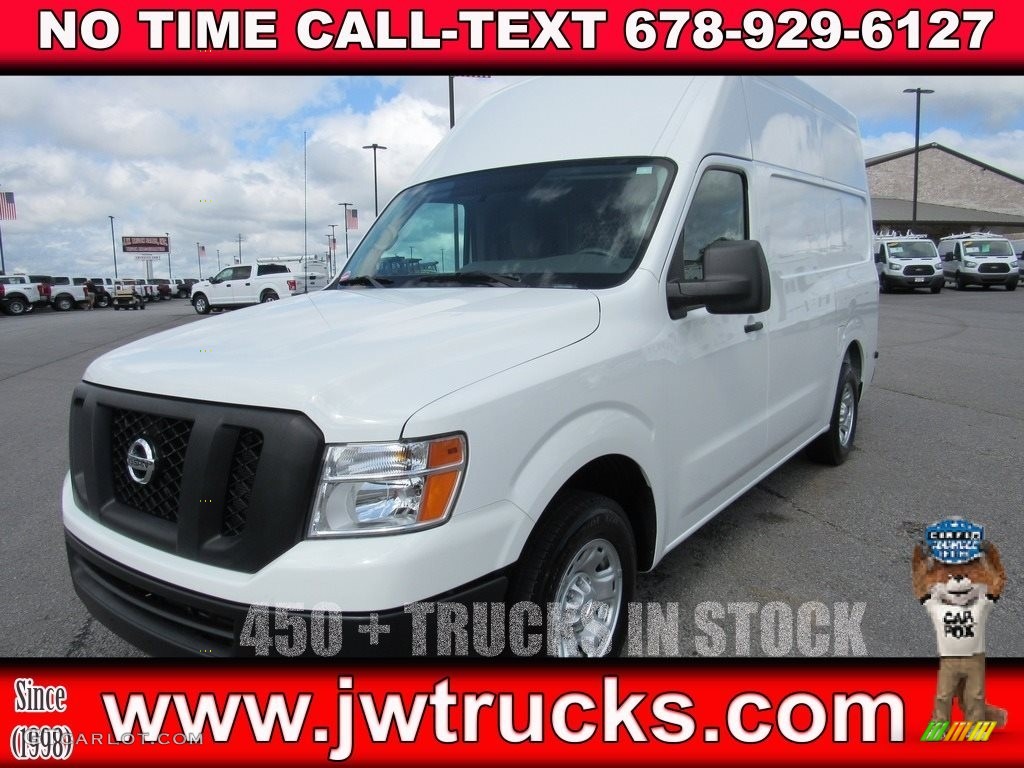 Glacier White Nissan NV