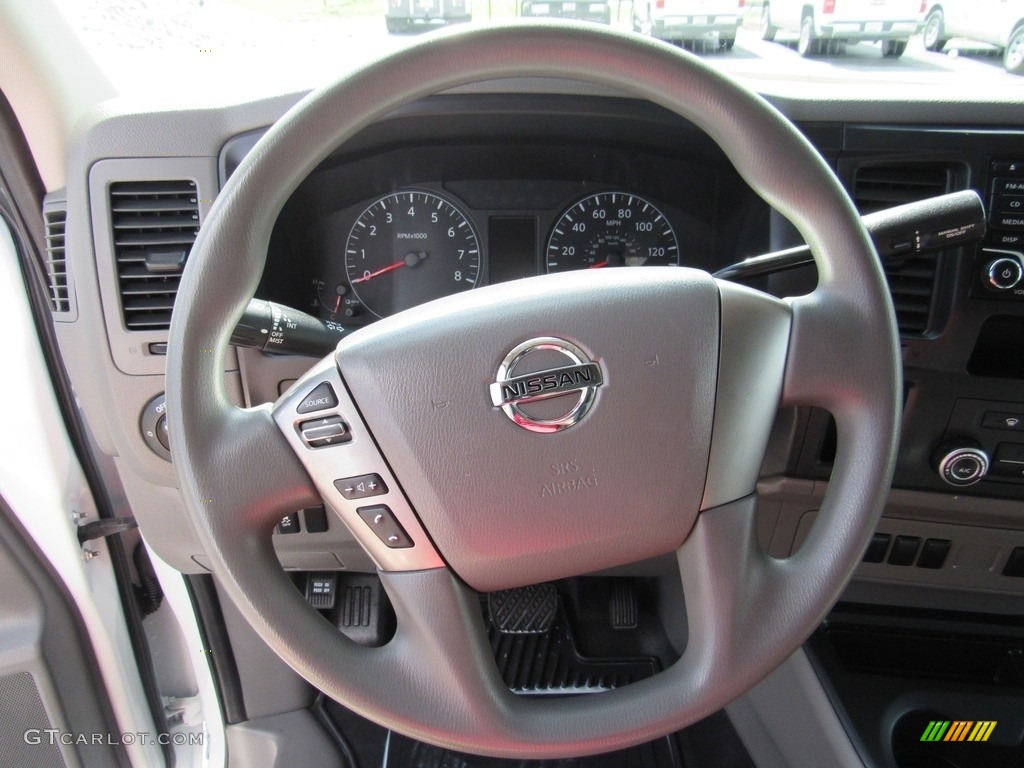 2018 Nissan NV 2500 HD S Cargo Gray Steering Wheel Photo #138296732