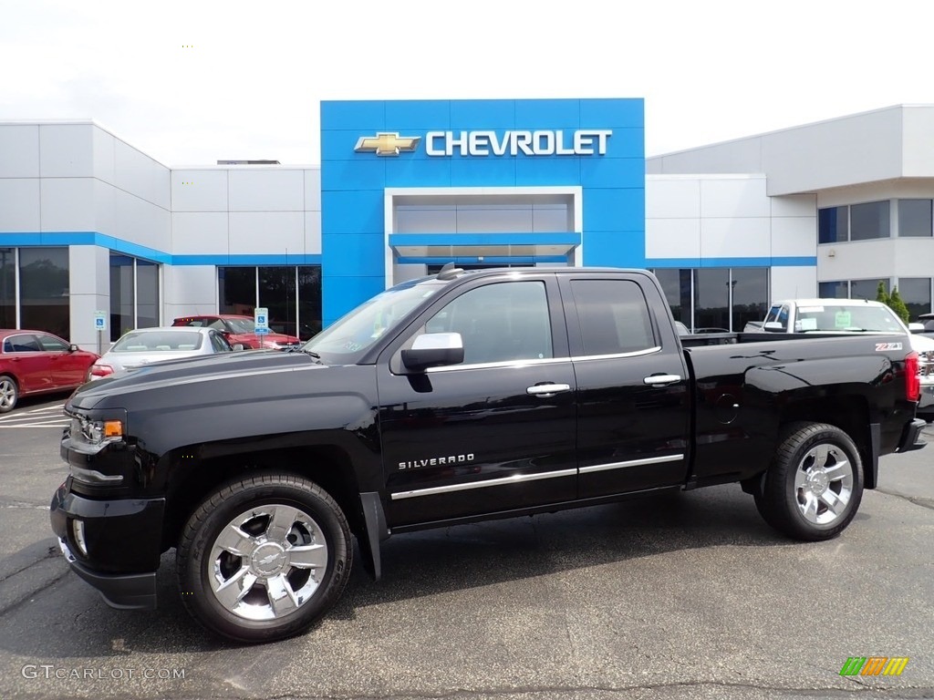 2017 Silverado 1500 LTZ Double Cab 4x4 - Black / Jet Black photo #1