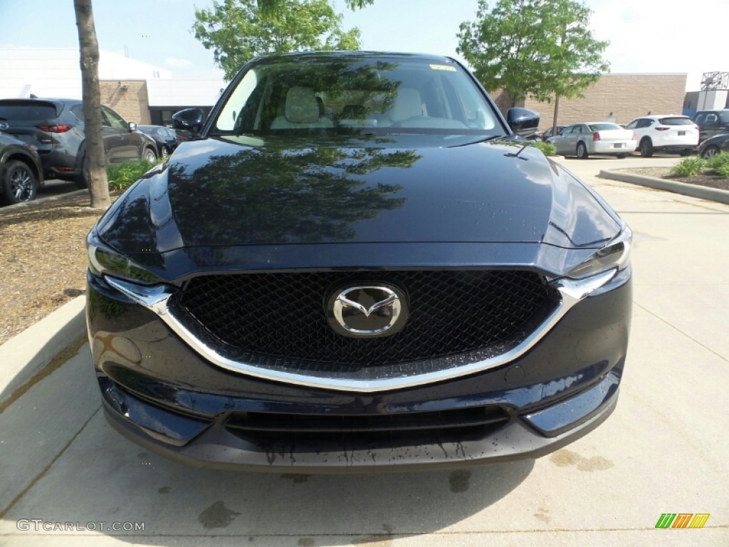 2020 CX-5 Grand Touring AWD - Deep Crystal Blue Mica / Parchment photo #2