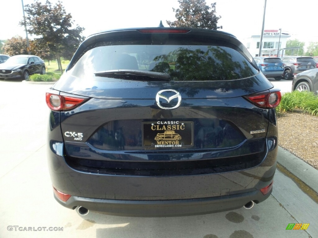 2020 CX-5 Grand Touring AWD - Deep Crystal Blue Mica / Parchment photo #6