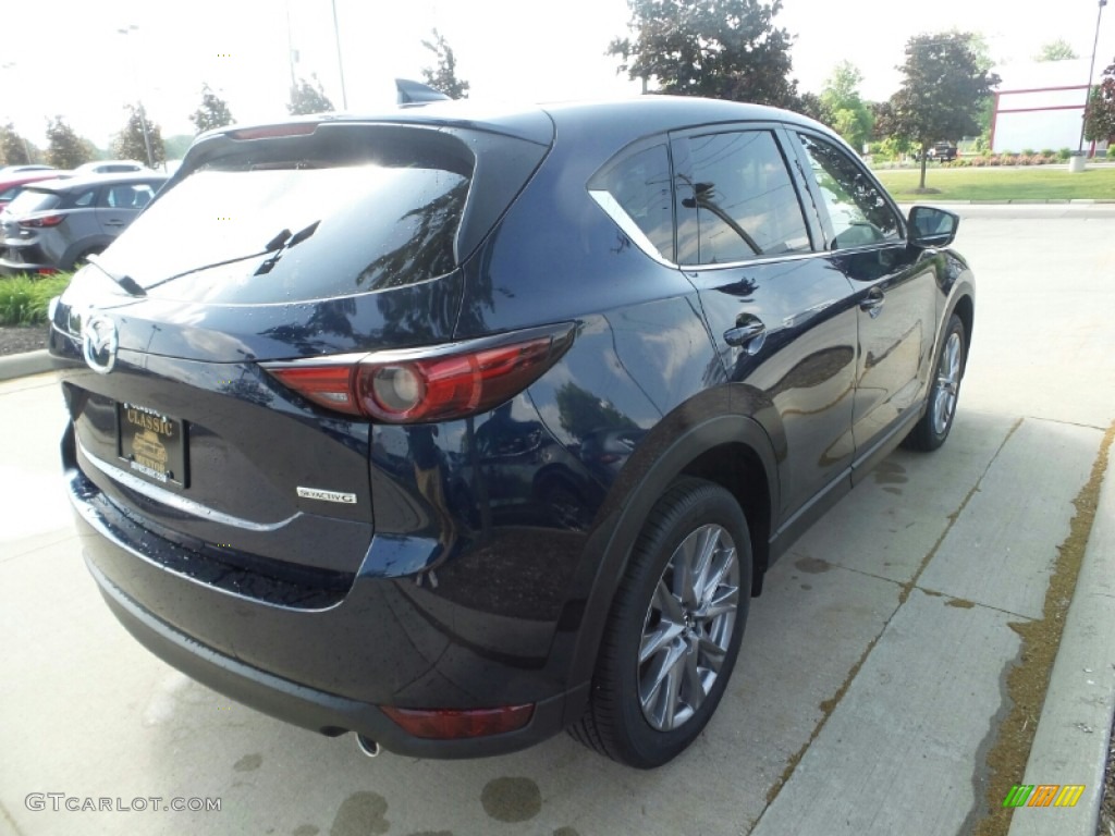 2020 CX-5 Grand Touring AWD - Deep Crystal Blue Mica / Parchment photo #7