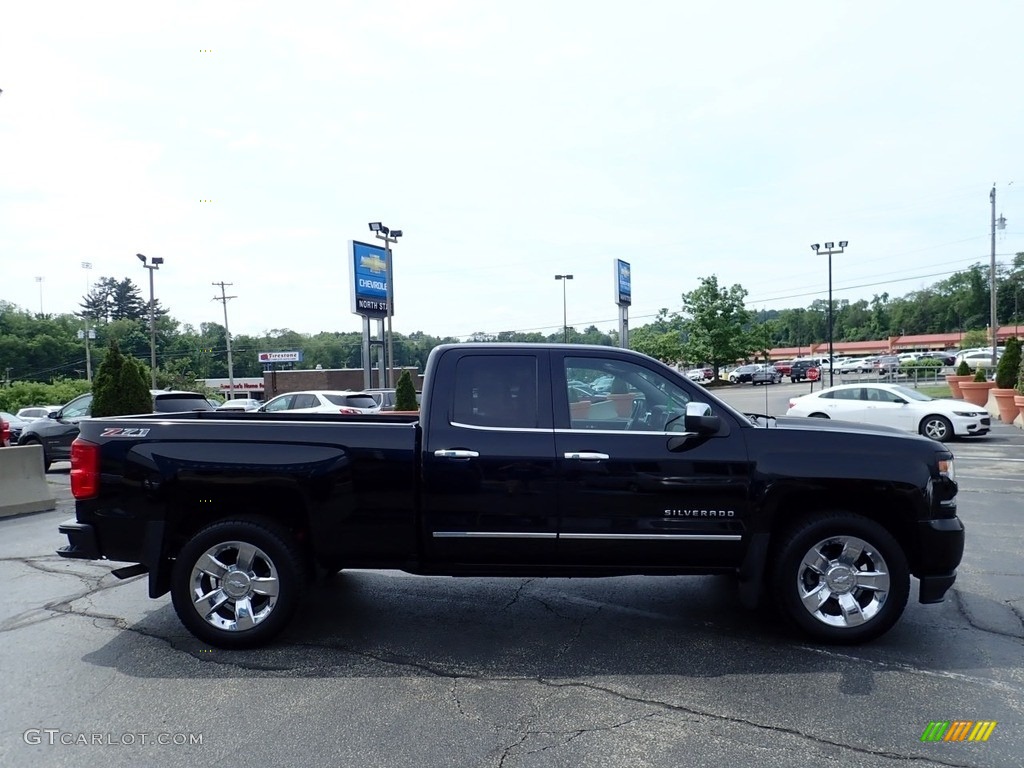 2017 Silverado 1500 LTZ Double Cab 4x4 - Black / Jet Black photo #9