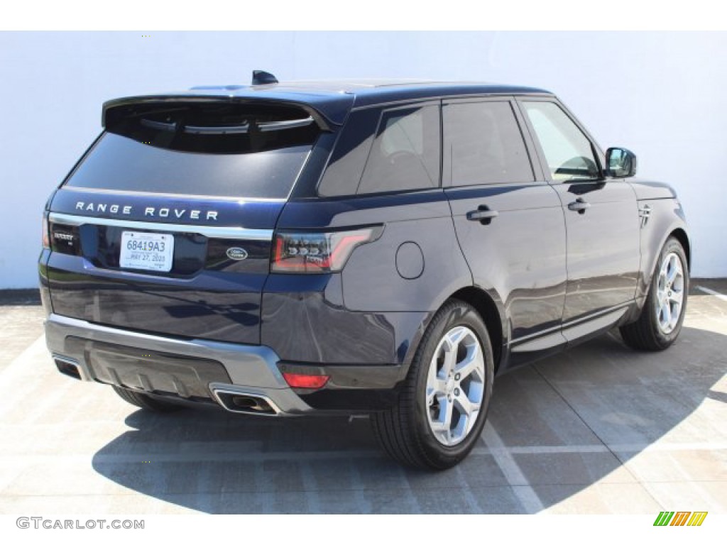 2020 Range Rover Sport HSE - Portofino Blue Metallic / Almond/Espresso photo #2