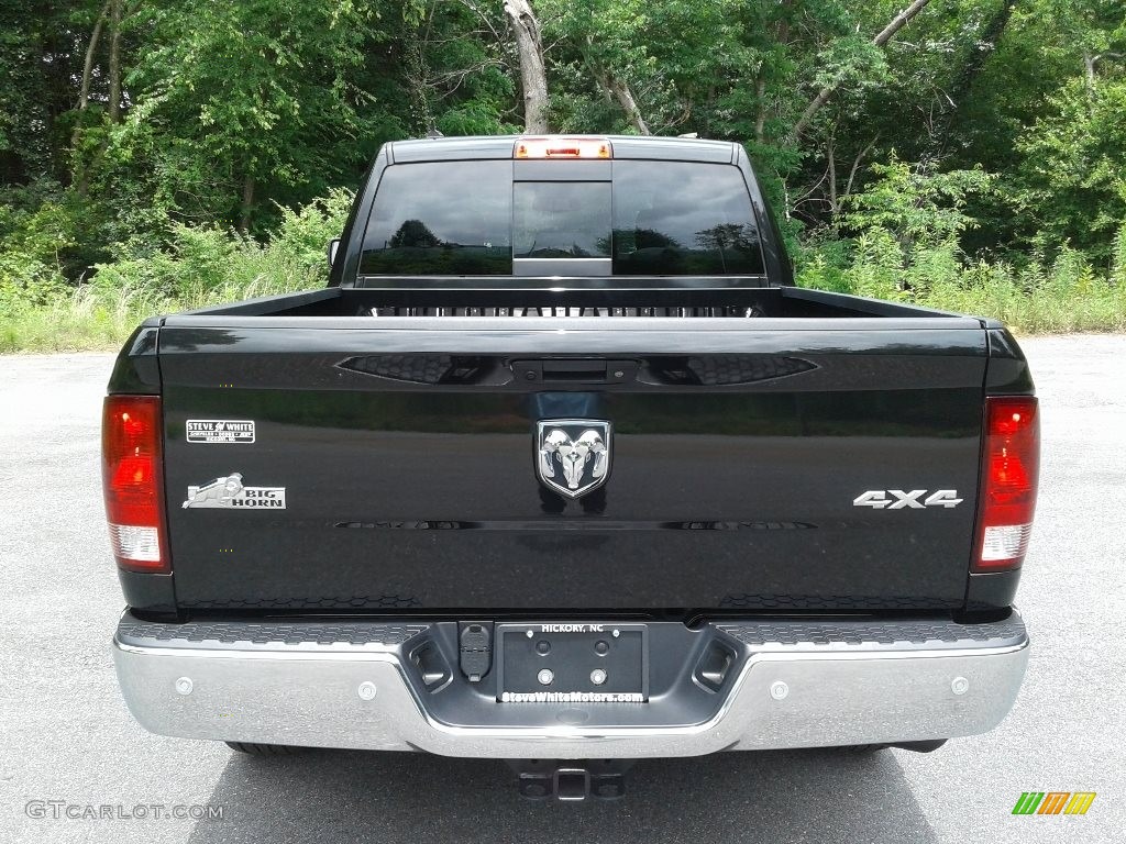 2018 1500 Big Horn Quad Cab 4x4 - Brilliant Black Crystal Pearl / Black/Diesel Gray photo #6