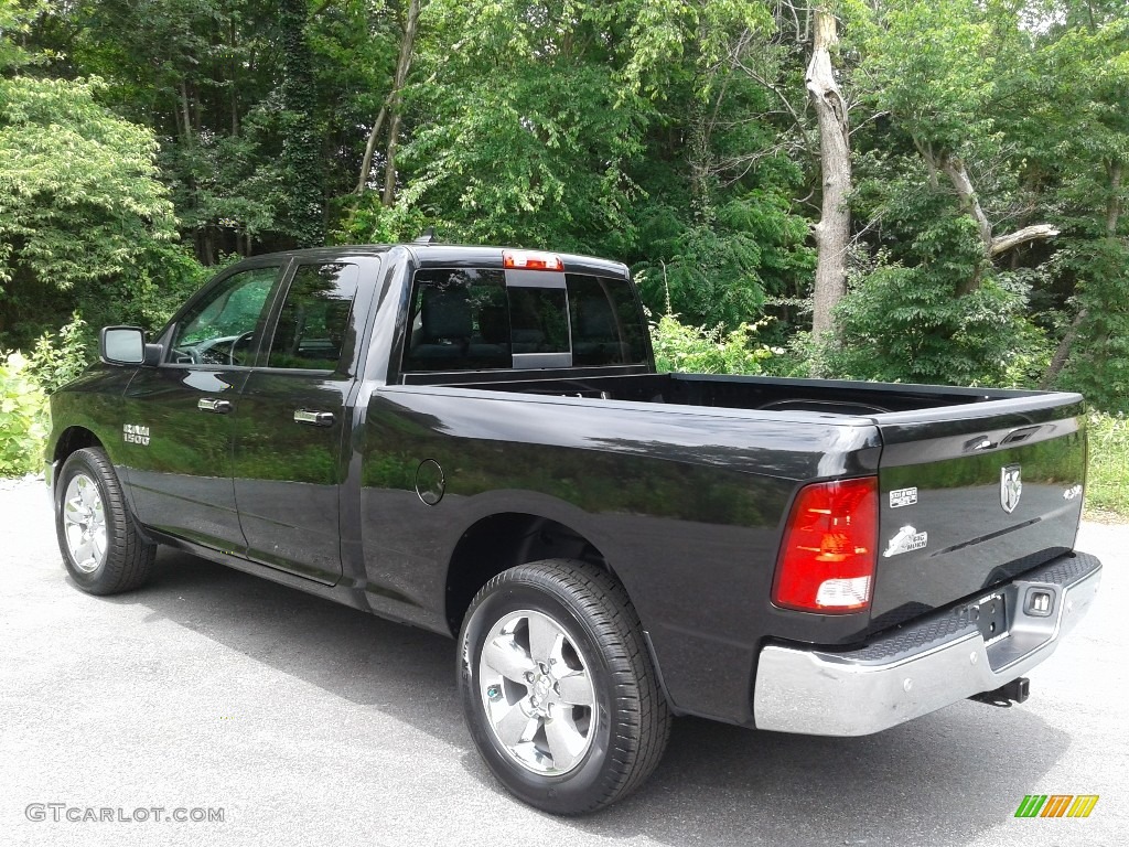 2018 1500 Big Horn Quad Cab 4x4 - Brilliant Black Crystal Pearl / Black/Diesel Gray photo #10