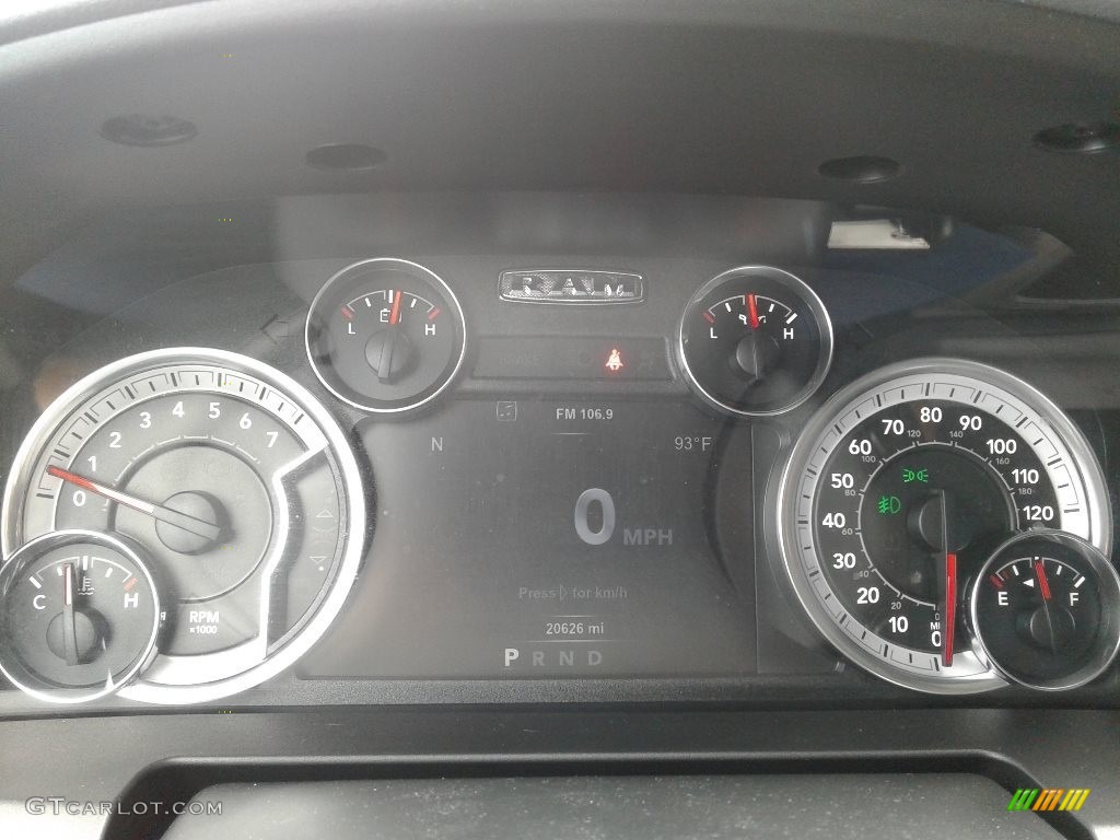 2018 Ram 1500 Big Horn Quad Cab 4x4 Gauges Photo #138299972