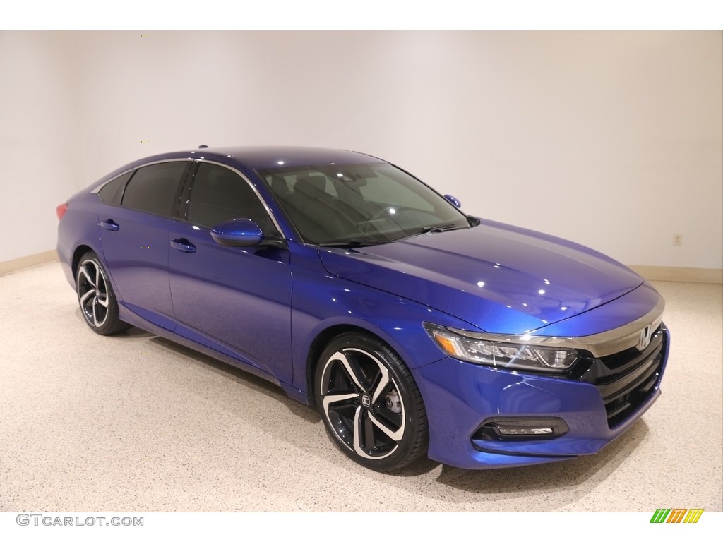 2018 Accord Sport Sedan - Obsidian Blue Pearl / Black photo #1