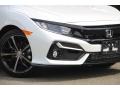 2020 Platinum White Pearl Honda Civic Sport Hatchback  photo #3
