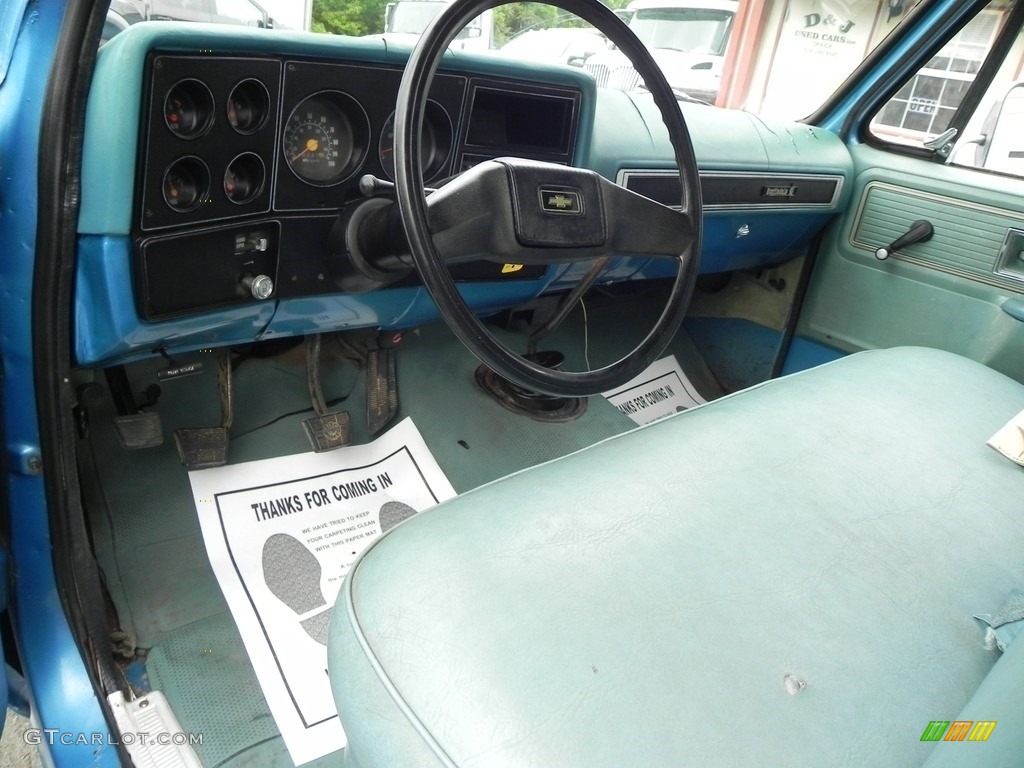 Blue Interior 1979 Chevrolet C/K C30 Scottsdale Regular Cab Photo #138303188