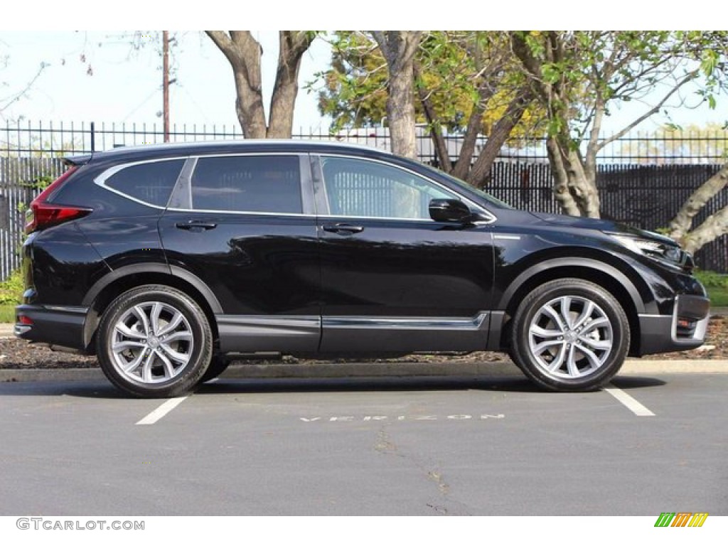 Crystal Black Pearl 2020 Honda CR-V Touring AWD Hybrid Exterior Photo #138303425
