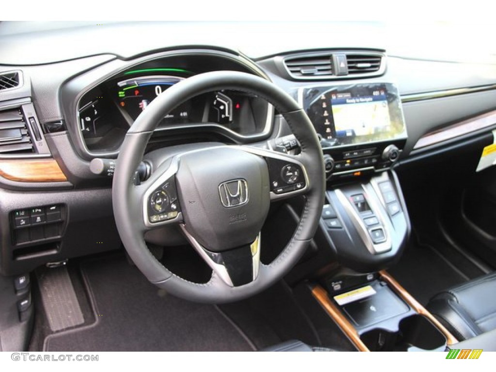 2020 Honda CR-V Touring AWD Hybrid Black Dashboard Photo #138303485