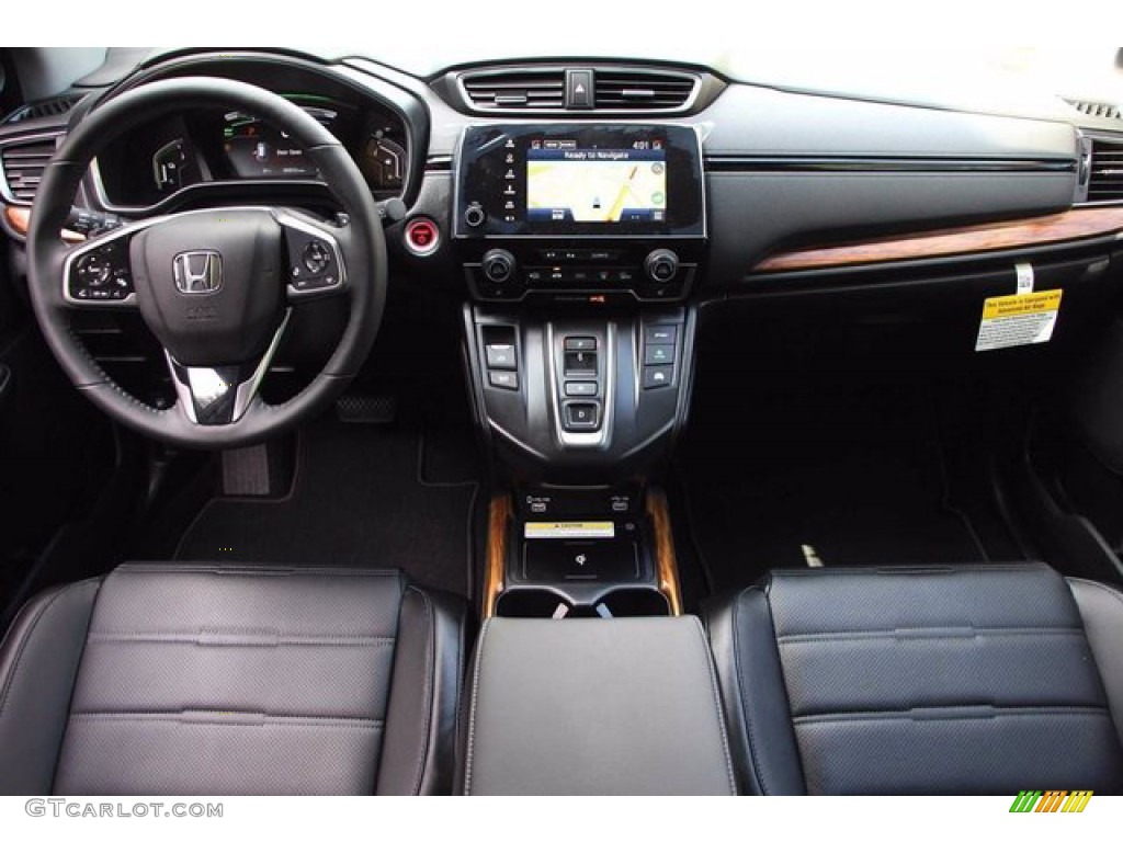 2020 Honda CR-V Touring AWD Hybrid Black Dashboard Photo #138303518