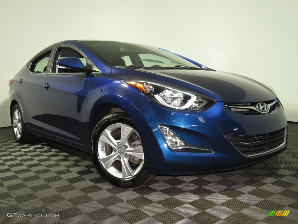 Blue Hyundai Elantra