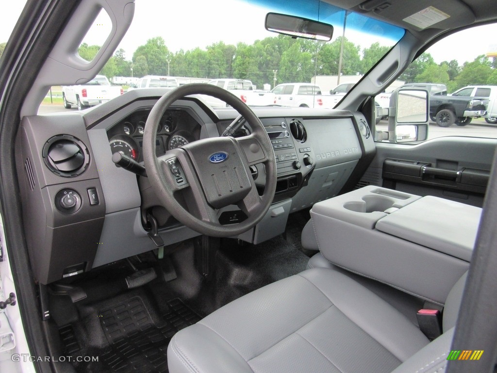 Steel Gray Interior 2011 Ford F250 Super Duty XL Regular Cab Chassis Photo #138303701