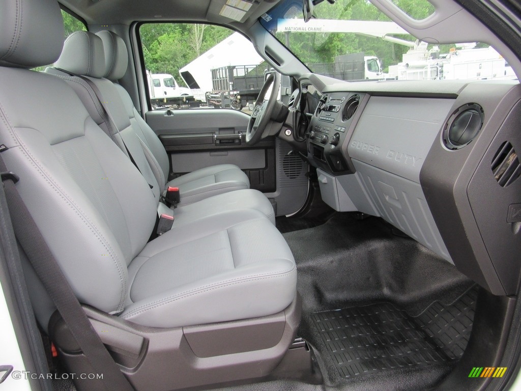 Steel Gray Interior 2011 Ford F250 Super Duty XL Regular Cab Chassis Photo #138303932