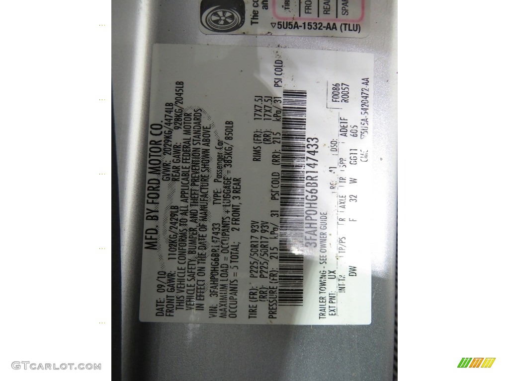 2011 Fusion SE V6 - Ingot Silver Metallic / Charcoal Black photo #32