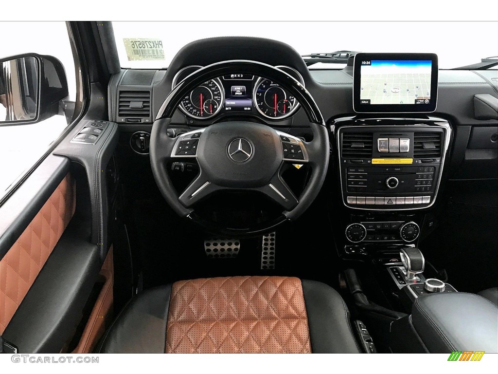 2017 Mercedes-Benz G 63 AMG designo Manufaktur Saddle Brown Dashboard Photo #138306649