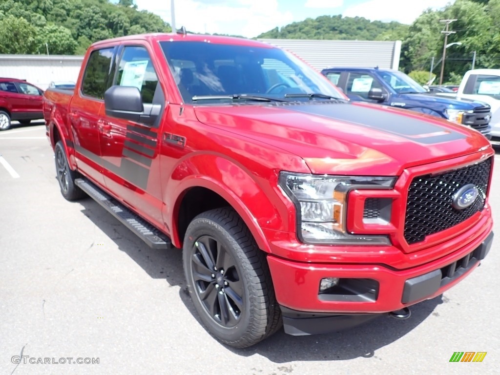 2020 F150 XLT SuperCrew 4x4 - Rapid Red / Sport Special Edition Black/Red photo #3