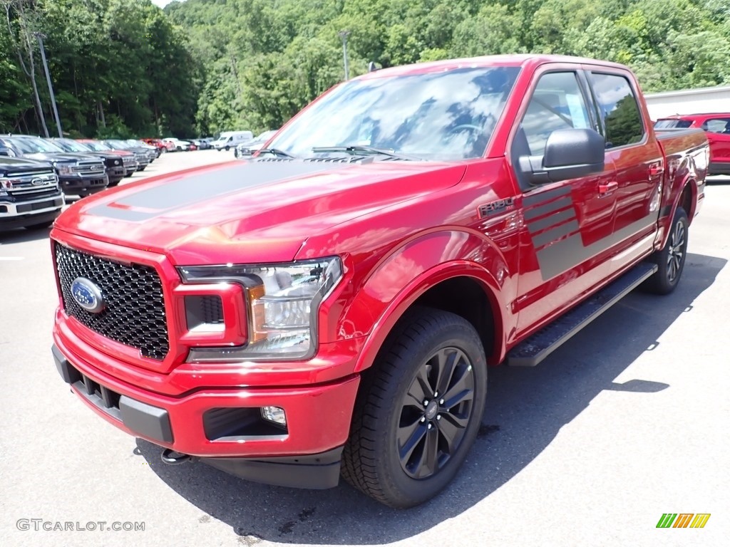 2020 F150 XLT SuperCrew 4x4 - Rapid Red / Sport Special Edition Black/Red photo #5