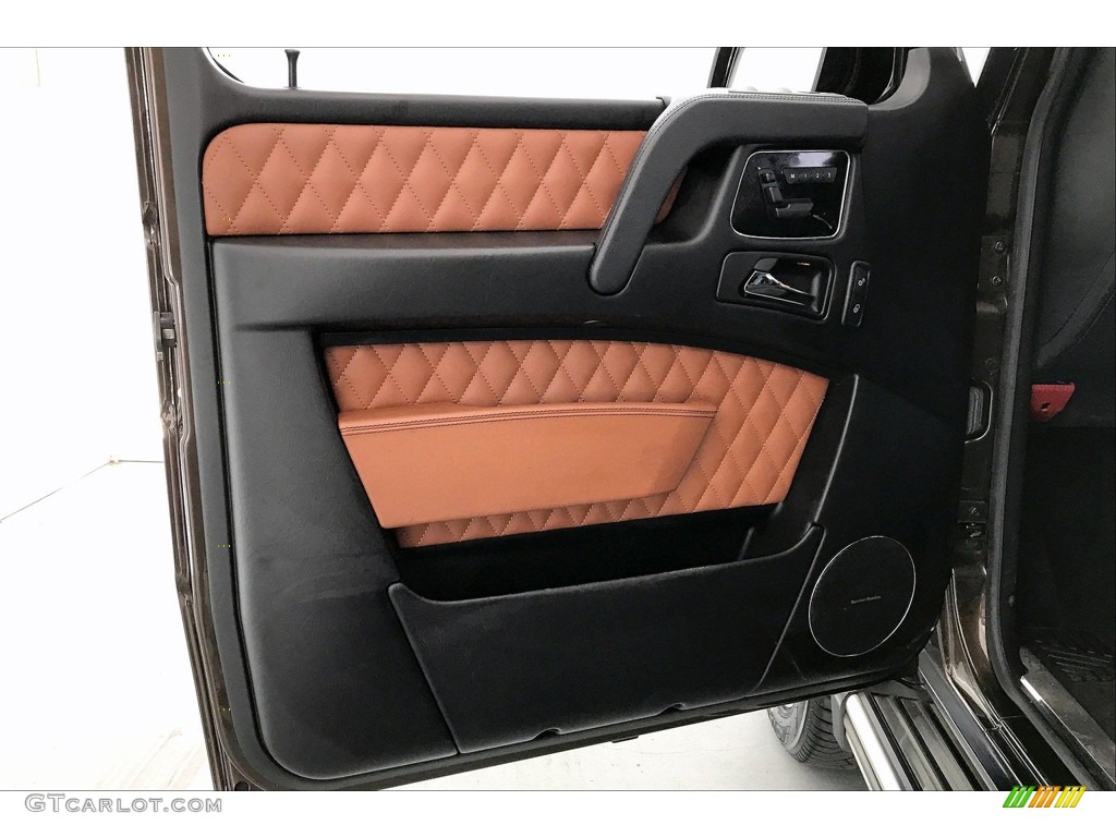 2017 Mercedes-Benz G 63 AMG designo Manufaktur Saddle Brown Door Panel Photo #138307201