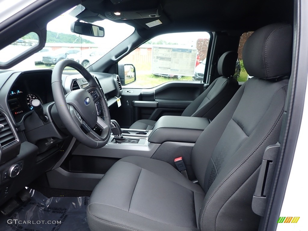 Black Interior 2020 Ford F150 XLT SuperCab 4x4 Photo #138307282