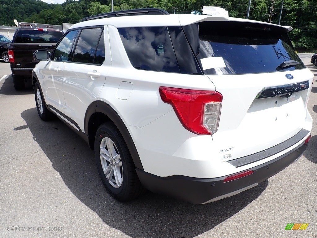 2020 Explorer XLT 4WD - Star White Metallic Tri-Coat / Ebony photo #6