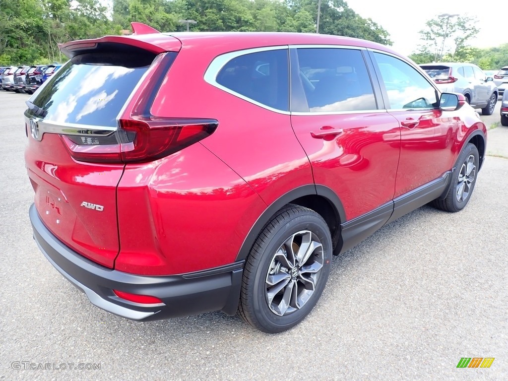 2020 CR-V EX-L AWD - Radiant Red Metallic / Gray photo #5