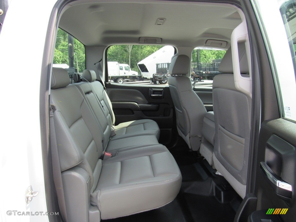 Jet Black/Dark Ash Interior 2015 Chevrolet Silverado 3500HD WT Crew Cab Photo #138308890