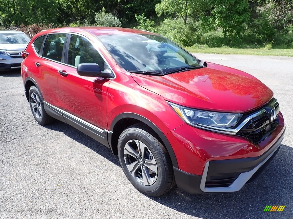 2020 CR-V LX AWD - Radiant Red Metallic / Gray photo #6