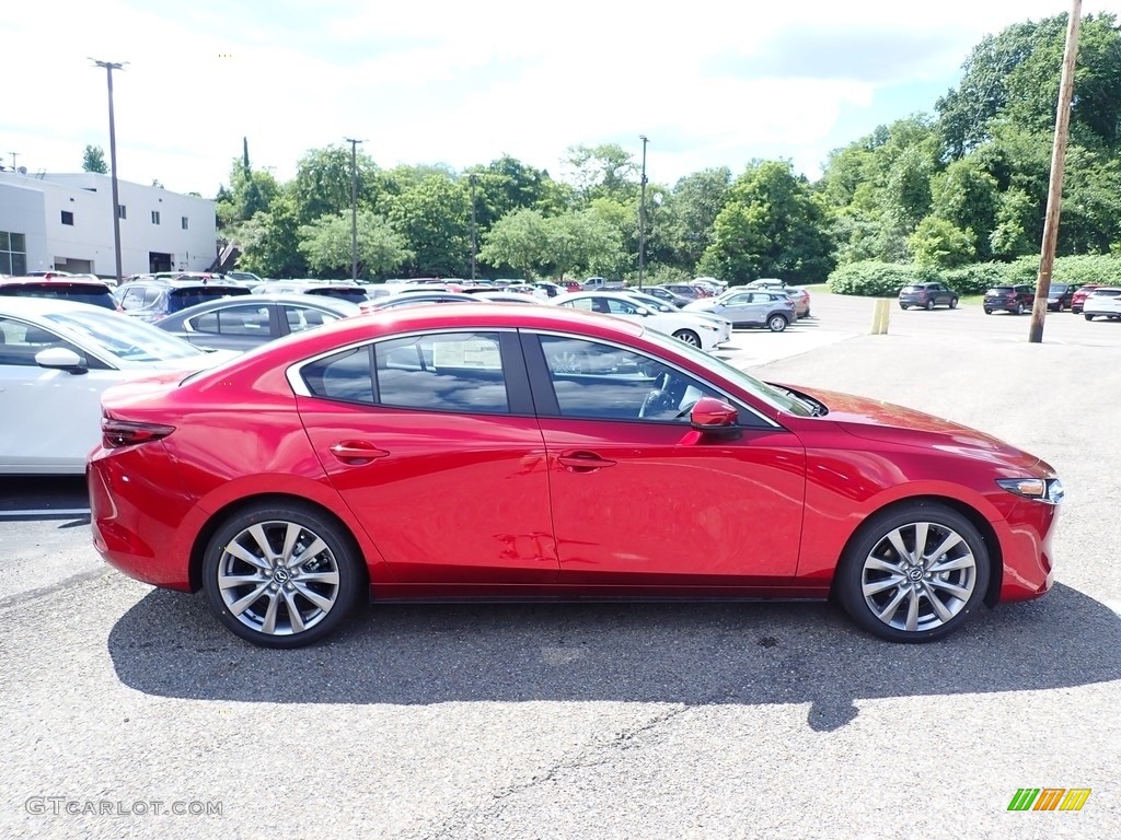 2020 MAZDA3 Preferred Sedan AWD - Soul Red Crystal Metallic / Black photo #1