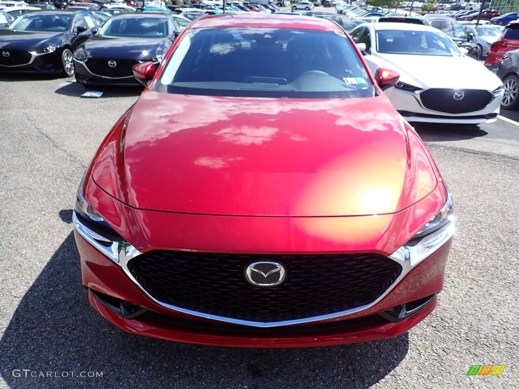 2020 MAZDA3 Preferred Sedan AWD - Soul Red Crystal Metallic / Black photo #4