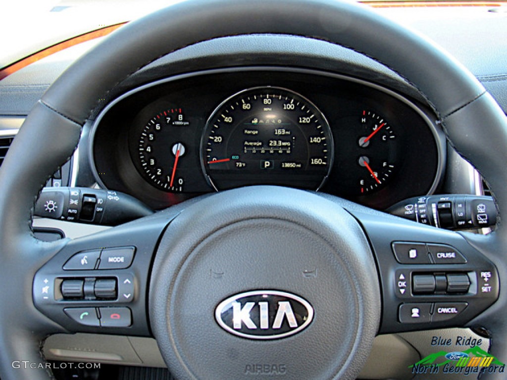 2018 Kia Sorento EX V6 Stone Beige Steering Wheel Photo #138311545