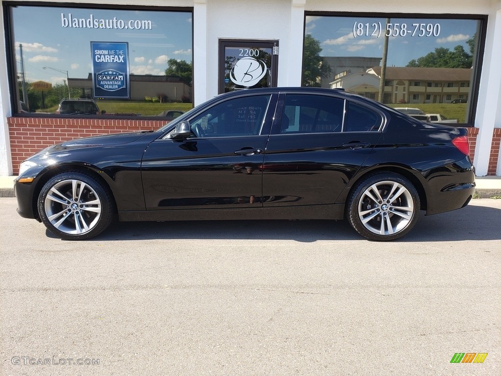 2014 3 Series 328i xDrive Sedan - Black Sapphire Metallic / Coral Red/Black photo #1