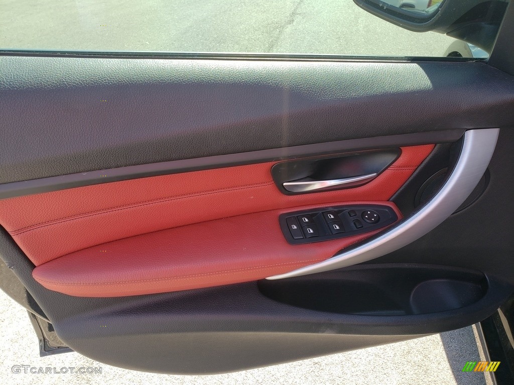 2014 3 Series 328i xDrive Sedan - Black Sapphire Metallic / Coral Red/Black photo #4