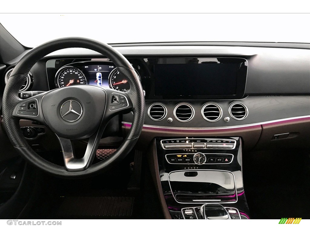2017 Mercedes-Benz E 300 Sedan Nut Brown/Black Dashboard Photo #138312748