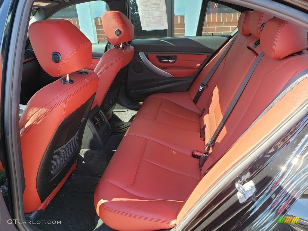 2014 3 Series 328i xDrive Sedan - Black Sapphire Metallic / Coral Red/Black photo #29
