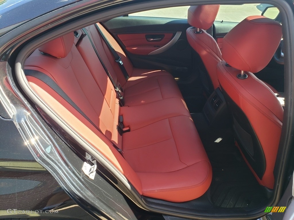 2014 3 Series 328i xDrive Sedan - Black Sapphire Metallic / Coral Red/Black photo #39