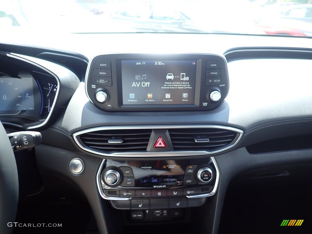 2020 Santa Fe SEL AWD - Portofino Gray / Black photo #13