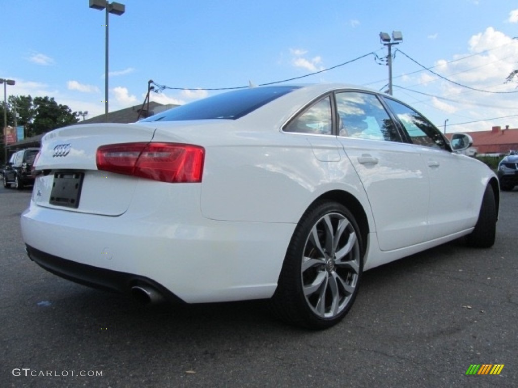 2014 A6 2.0T quattro Sedan - Ibis White / Nougat Brown photo #10