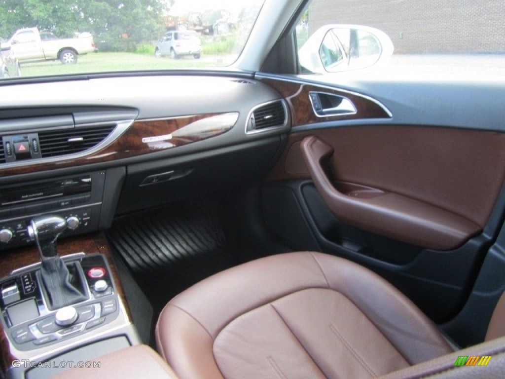 2014 A6 2.0T quattro Sedan - Ibis White / Nougat Brown photo #14