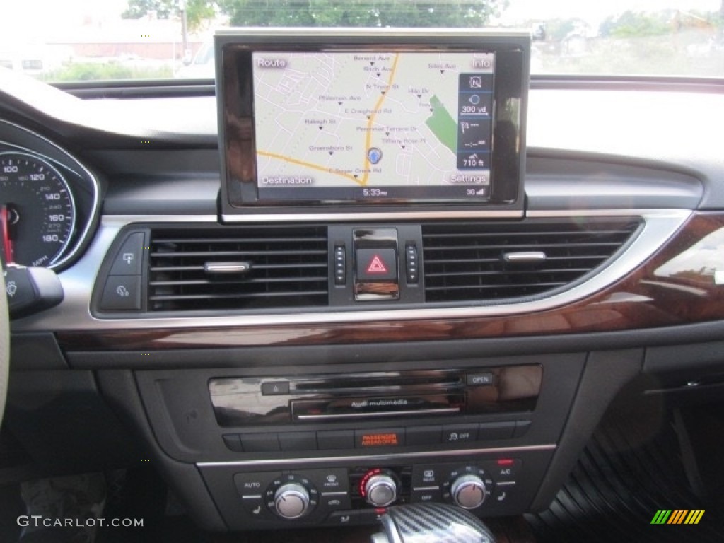 2014 A6 2.0T quattro Sedan - Ibis White / Nougat Brown photo #16