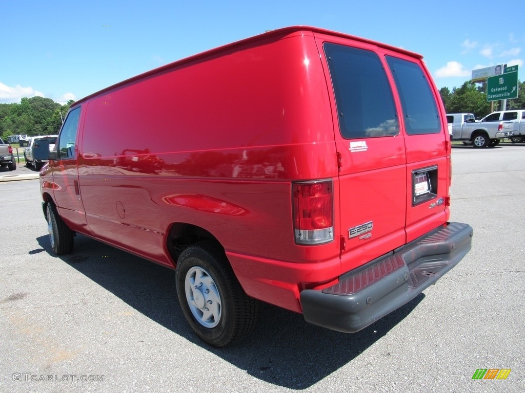 2014 E-Series Van E250 Cargo Van - Vermillion Red / Medium Flint photo #3