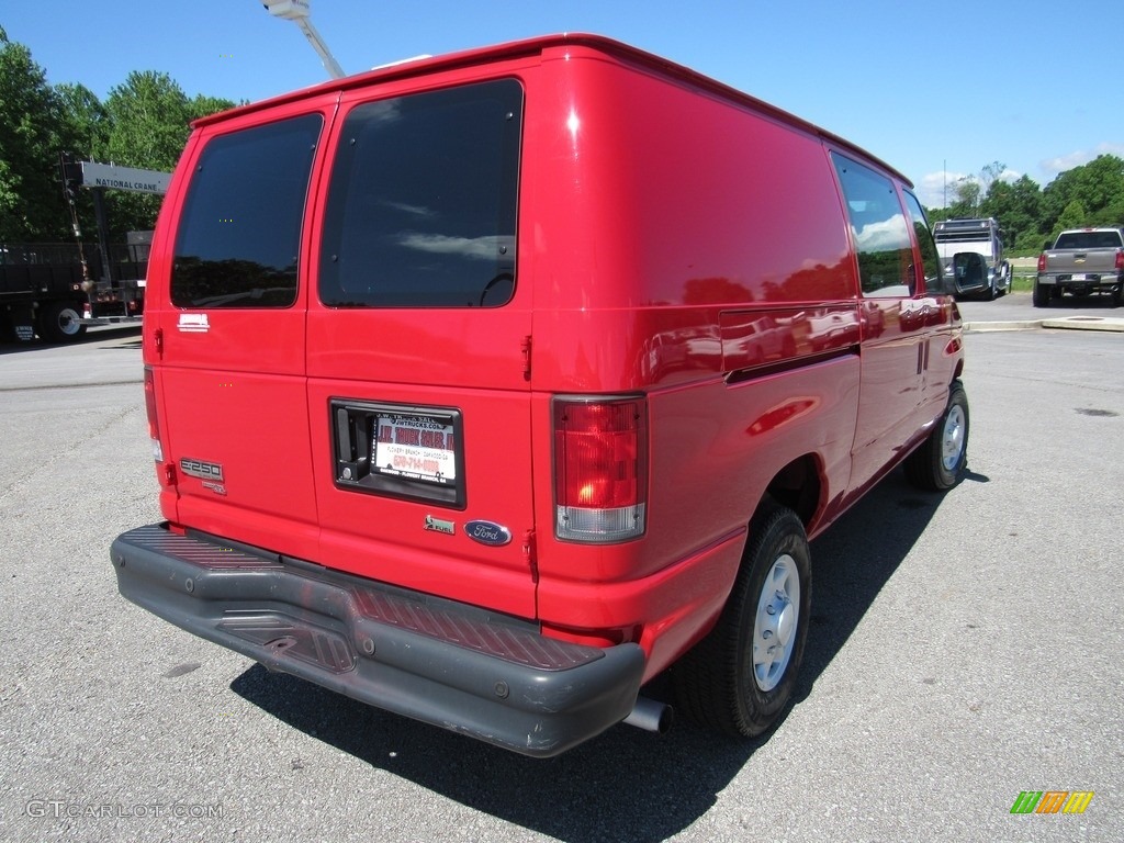 2014 E-Series Van E250 Cargo Van - Vermillion Red / Medium Flint photo #5